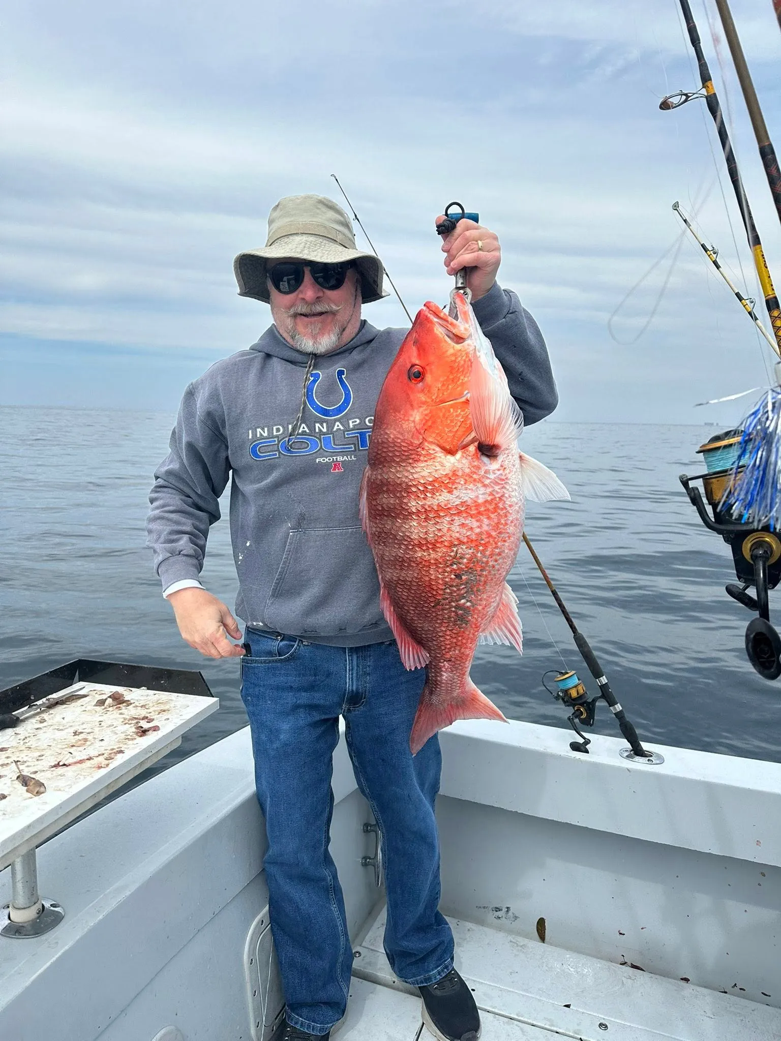 Red snapper caught on a morning nearshore charter near Pensacola