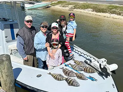 Professional fishing rods and tackle on a charter boat